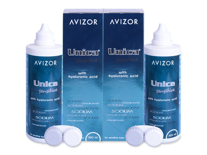 Avizor Unica Sensitive Разтвор 2 х 350 ml  - Икономичен пакет два разтвора