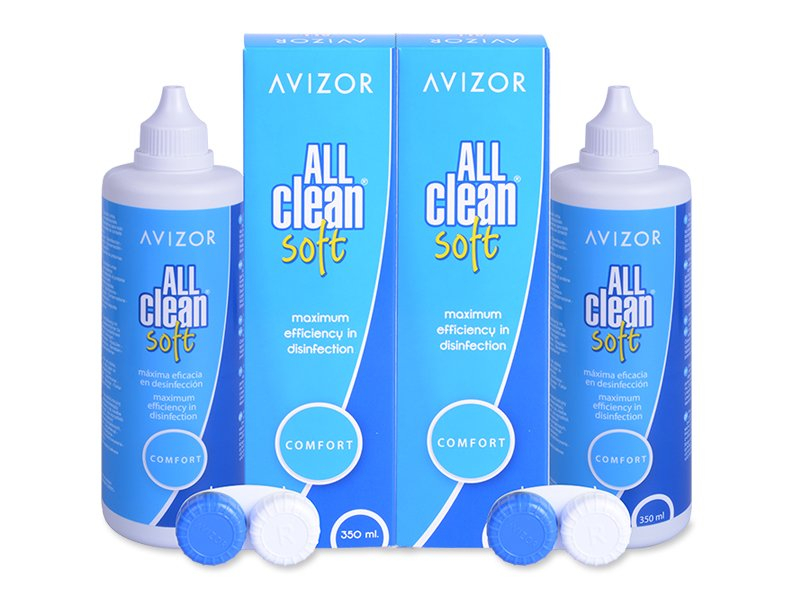 Avizor All Clean Soft разтвор 2 х 350 ml - Икономичен пакет два разтвора