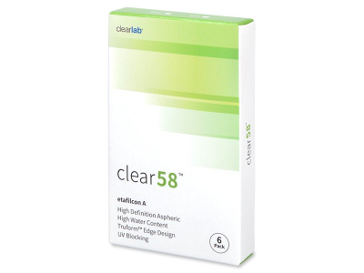 Clear 58 (6 лещи) - Двуседмични контактни лещи