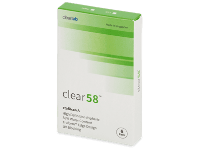 Clear 58 (6 лещи) - Двуседмични контактни лещи