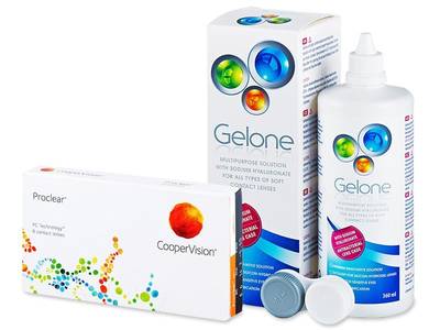 Proclear Sphere (6 лещи) + разтвор Gelone 360 мл.