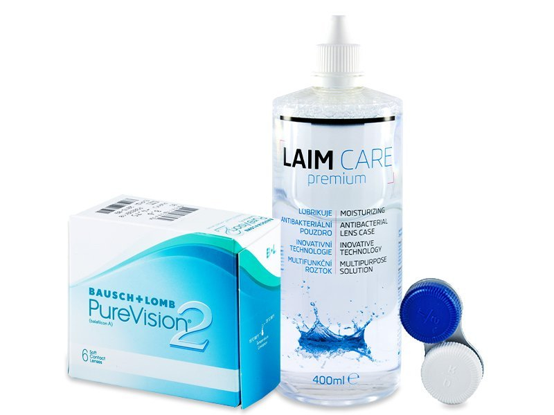 PureVision 2 (6 лещи) + разтвор Laim-Care 400 мл.