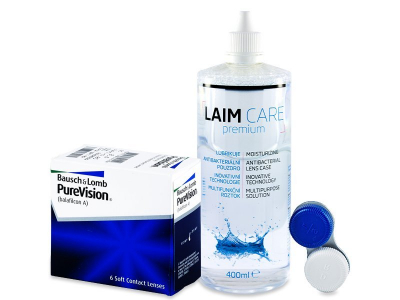 PureVision (6 лещи) + разтвор Laim-Care 400 мл.
