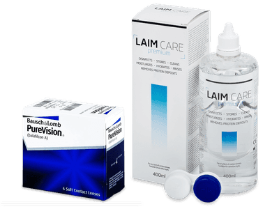 PureVision (6 лещи) + разтвор Laim-Care 400 мл.