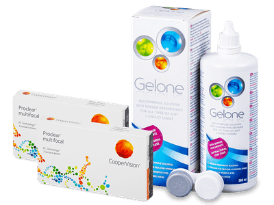 Proclear Multifocal (2x3 лещи) + разтвор Gelone 360 мл.