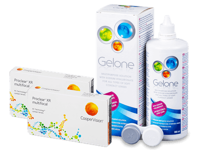 Proclear Multifocal XR (2x3 лещи) + разтвор Gelone 360ml