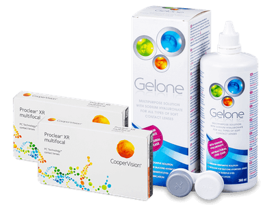 Proclear Multifocal XR (2x3 лещи) + разтвор Gelone 360ml