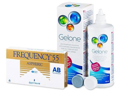 Frequency 55 Aspheric (6 лещи) + разтвор Gelone 360 мл.