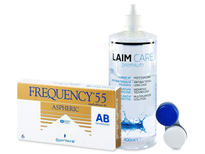 Frequency 55 Aspheric (6 лещи) + разтвор Laim-Care 400 мл.