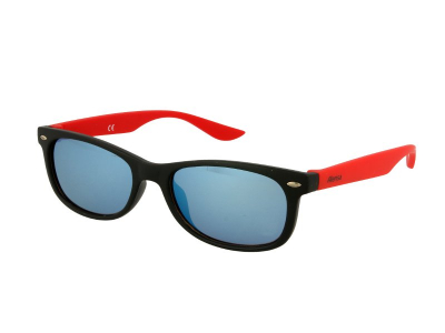 Детски слънчеви очила Alensa Sport Черно-червено огледални 