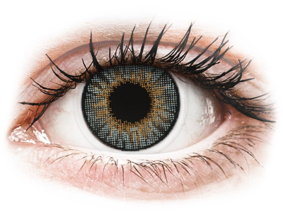 Сиви (Grey) - Air Optix Colors - с диоптър (2 лещи) - Coloured contact lenses