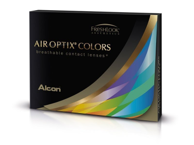 Сиви (Grey) - Air Optix Colors - с диоптър (2 лещи) - Coloured contact lenses