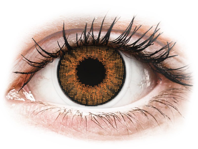 Медено (Honey) - Air Optix Colors - с диоптър (2 лещи) - Coloured contact lenses