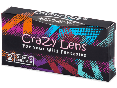 ColourVUE Crazy Lens - Blue Star - без диоптър (2 лещи) - Този продукт се предлага и в този вариант на опаковката