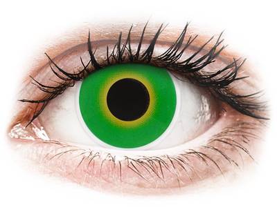 ColourVUE Crazy Lens - Hulk Green - без диоптър (2 лещи) - Coloured contact lenses