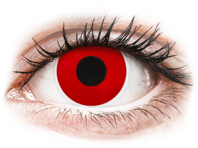 ColourVUE Crazy Lens - Red Devil - без диоптър (2 лещи) - Coloured contact lenses