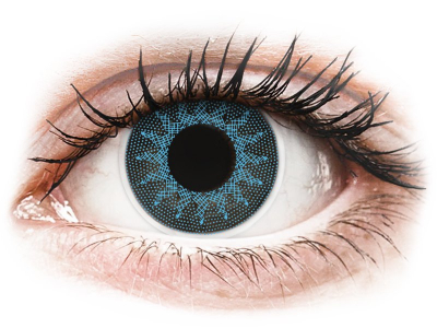ColourVUE Crazy Lens - Solar Blue - без диоптър (2 лещи) - Coloured contact lenses