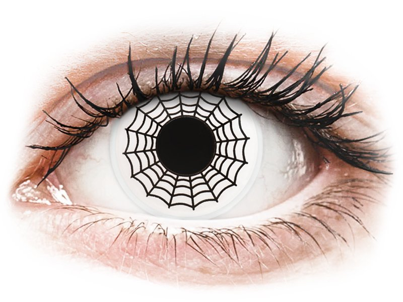 ColourVUE Crazy Lens - Spider - без диоптър (2 лещи) - Coloured contact lenses