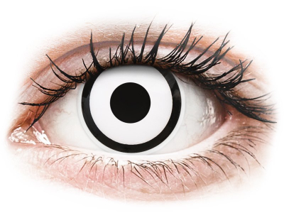 ColourVUE Crazy Lens - White Zombie - без диоптър (2 лещи) - Coloured contact lenses