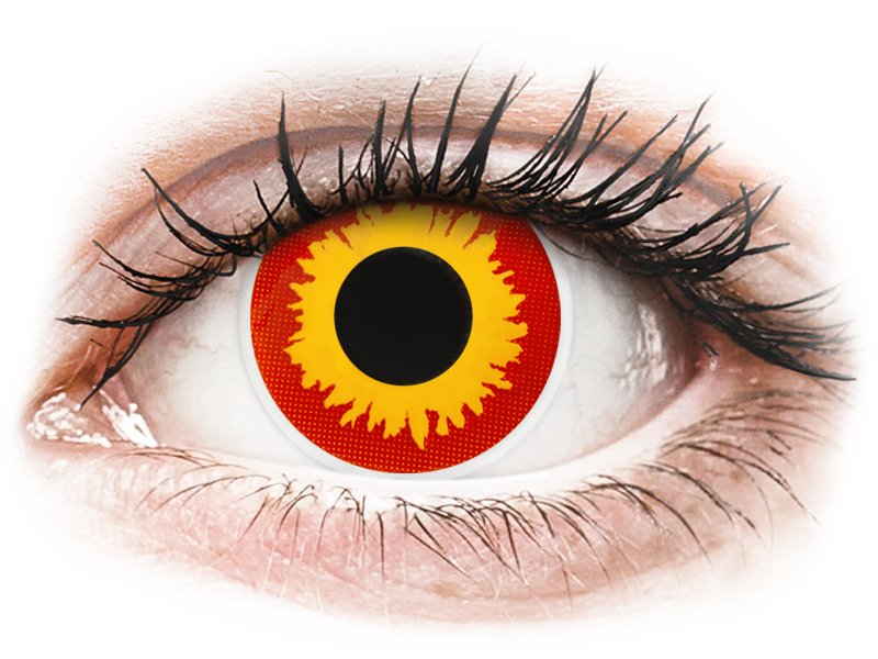 ColourVUE Crazy Lens - Wildfire - без диоптър (2 лещи) - Coloured contact lenses