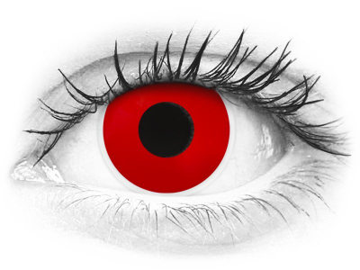 Червен дявол (Red Devil) - ColourVUE Crazy Lens - с диоптър (2 лещи)