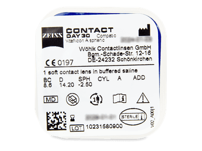 Carl Zeiss Contact Day 30 Compatic (6 лещи) - Преглед на блистер