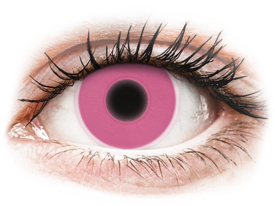 Розови, UV светещи (Pink) - ColourVUE Crazy Glow (2 лещи) - Coloured contact lenses