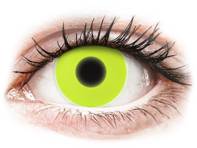 Жълти, UV светещи (Yellow) - ColourVUE Crazy Glow (2 лещи) - Coloured contact lenses