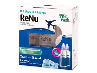 Разтвор ReNu Multiplus flight pack 2 x 60 ml  - По-старт дизайн