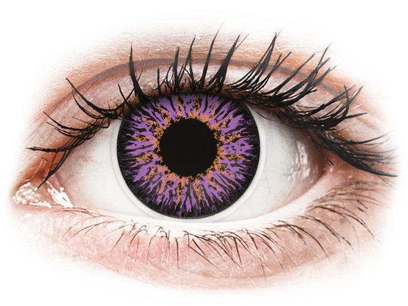 Лилави (Violet) - ColourVUE Glamour (2 лещи) - Coloured contact lenses