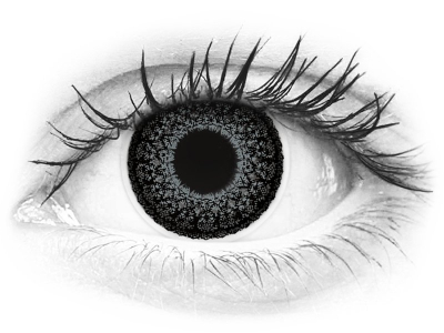 Сиви (Grey) - ColourVUE Eyelush - с диоптър (2 лещи)
