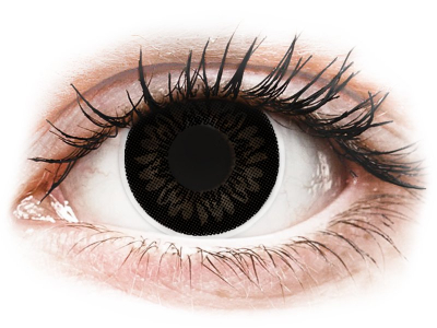 Черни, кукла (Dolly Black) - ColourVUE BigEyes - с диоптър (2 лещи) - Coloured contact lenses