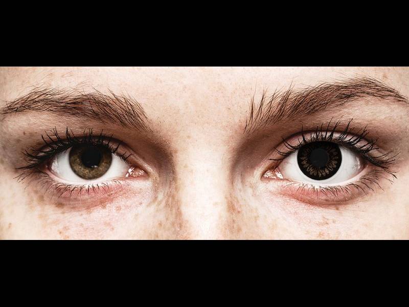 Черни, кукла (Dolly Black) - ColourVUE BigEyes - с диоптър (2 лещи)