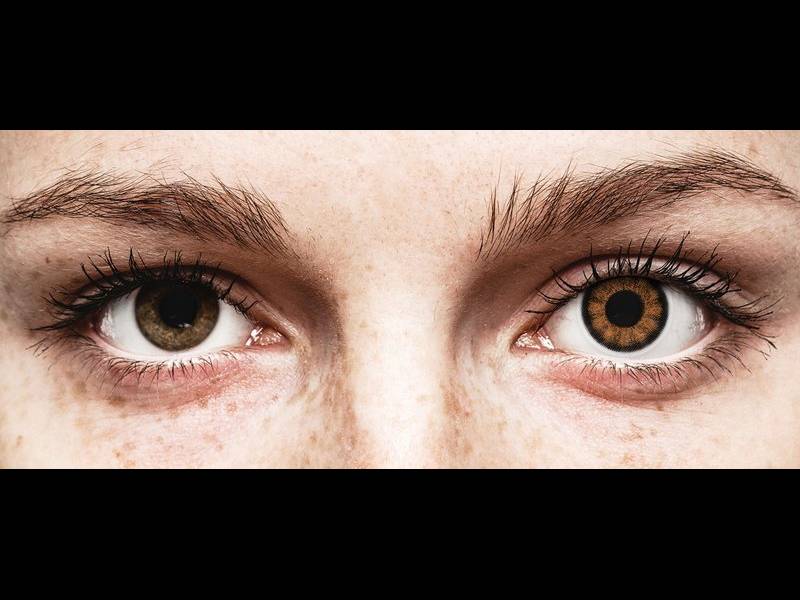 Секси кафяви (Sexy Brown) - ColourVUE BigEyes - с диоптър (2 лещи)