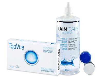 TopVue Monthly (6 лещи) + разтвор Laim Care 400 ml