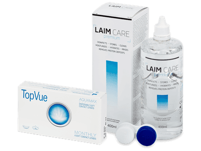 TopVue Monthly (6 лещи) + разтвор Laim Care 400 ml