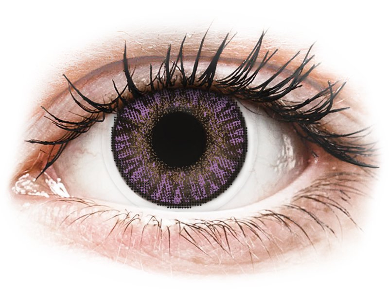 Лилави, Аметист (Amethyst) - FreshLook ColorBlends - с диоптър (2 лещи) - Coloured contact lenses