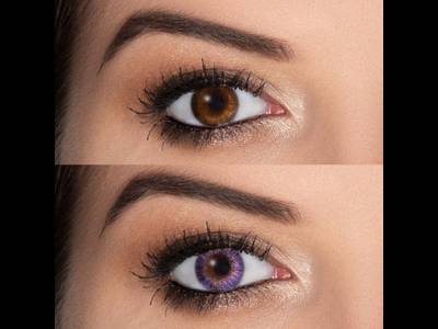 Лилави, Аметист (Amethyst) - FreshLook ColorBlends - с диоптър (2 лещи)