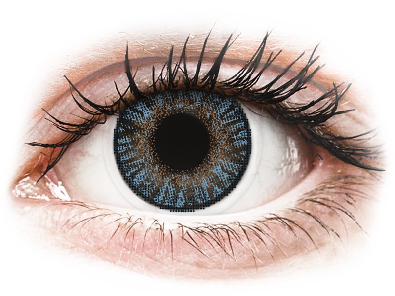 Сини (Blue) - FreshLook ColorBlends - с диоптър (2 лещи) - Coloured contact lenses