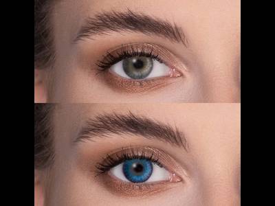 Брилиантно сини (Brilliant Blue) - FreshLook ColorBlends - с диоптър (2 лещи)
