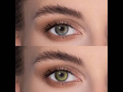 Зелени гемстън (Gemstone Green) - FreshLook ColorBlends - с диоптър (2 лещи)