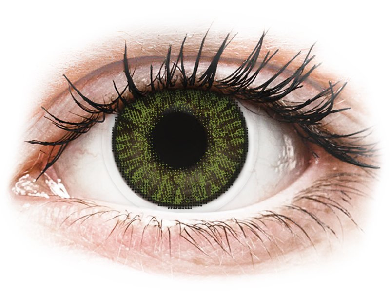 Зелени (Green) - FreshLook ColorBlends - с диоптър (2 лещи) - Coloured contact lenses