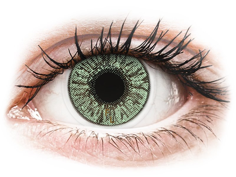 Зелени (Green) - FreshLook Colors - с диоптър (2 лещи) - Coloured contact lenses