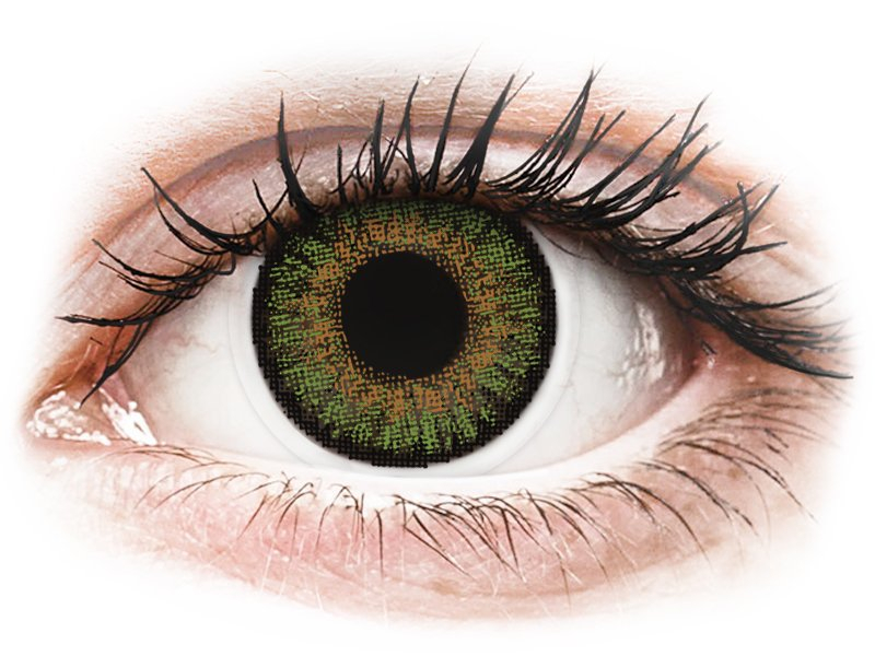 Зелени (Green) - FreshLook One Day Color - с диоптър (10 лещи) - Coloured contact lenses