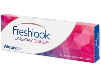 Истински лешник (Pure Hazel) - FreshLook One Day Color - с диоптър (10 лещи)