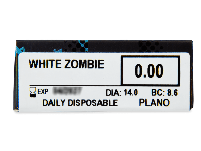 Бели Зомби (White Zombie) - ColourVUE Crazy Lens - еднодневни (2 лещи) - Преглед на параметри