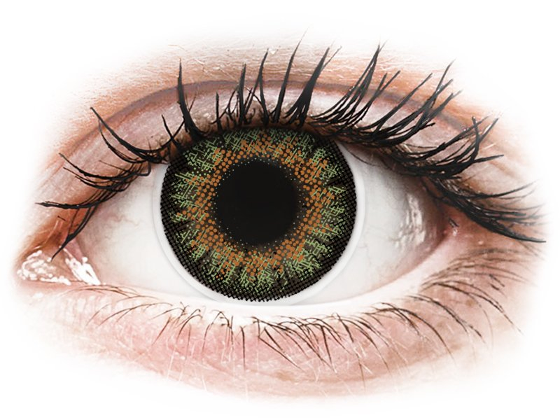 Зелени (Green) - ColourVue One Day TruBlends - с диоптър (10 лещи) - Coloured contact lenses