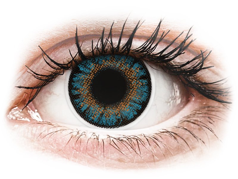 Сини (Blue) - ColourVue One Day TruBlends - с диоптър (10 лещи) - Coloured contact lenses