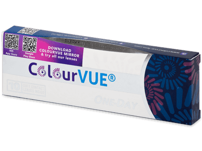 Сини (Blue) - ColourVue One Day TruBlends - с диоптър (10 лещи) - Този продукт се предлага и в този вариант на опаковката