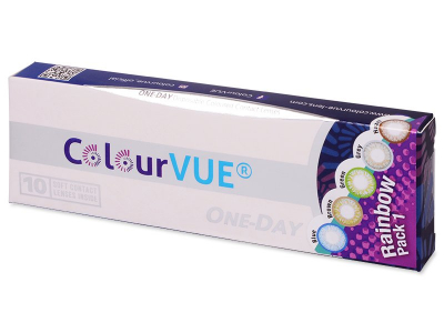 Дъга 1 (Rainbow 1) - ColourVue One Day TruBlends - без диоптър (10 лещи) - Този продукт се предлага и в този вариант на опаковката